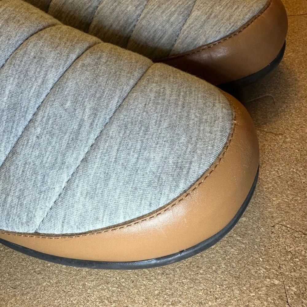 Strive Basel Slippers Men 11 Grey Quilted Orthotic Comfort Slip On Loafers Shoes